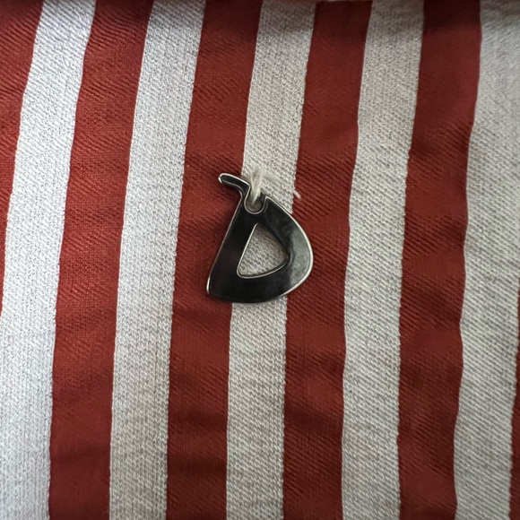 Dixie summer boxy women’s oversized jacket, burgundy and cream stripe. - Picture 5 of 5